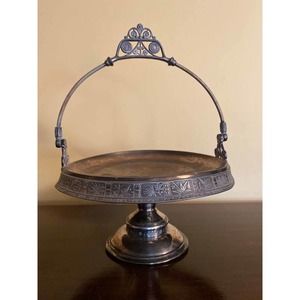 Antique Pairpoint Silver Plated Stand with handle